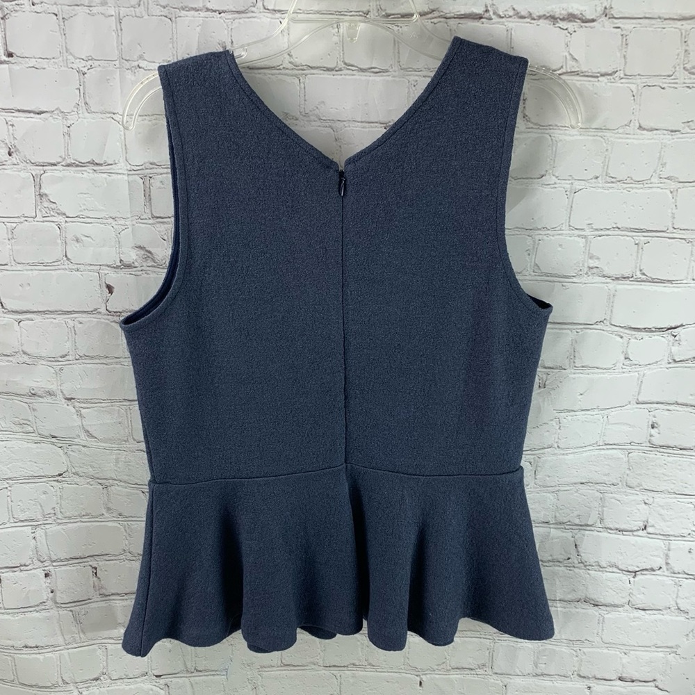 Banana Republic Sleeveless Wool Blend Peplum Top - Picture 3 of 6